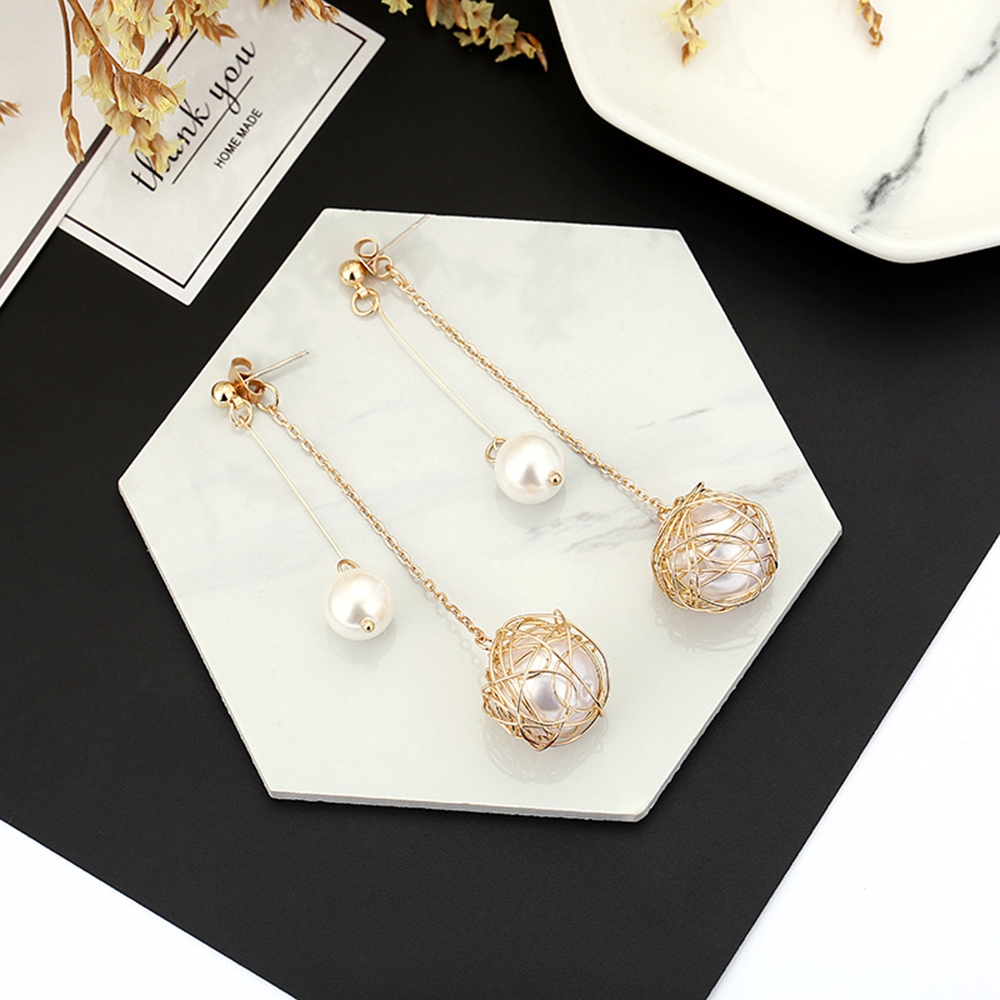 Cod In Stock New Hoa tai dáng tròn thời trang phong cách cho nữ