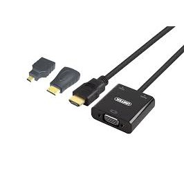 CÁP CHUYỂN TỪ CỔNG HDMI , MINI HDMI, MICRO HDMI-> VGA+ Audio Unitek (Y 6355)