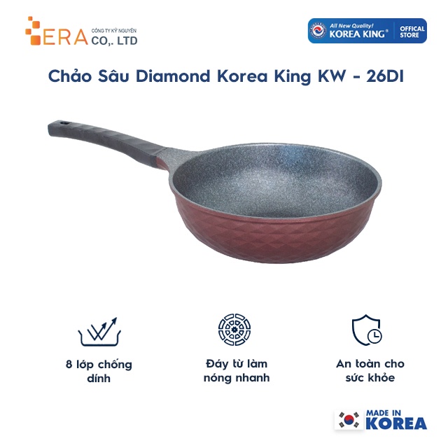 Chảo không dính Diamond Premium Korea King KW-26DI (26cm)