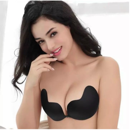 Miếng Dán Ngực Silicone XOÀI ,Cài Trước Tạo Khe Nâng Đẩy Ngực Bám Dính Tốt PK09