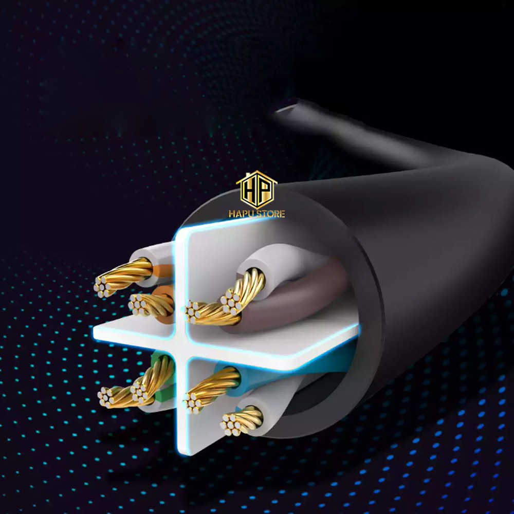 Cáp mạng Cat 6 UTP NW102 Ugreen dài từ 1 đến 5M màu đen chính hãng - Hapugroup