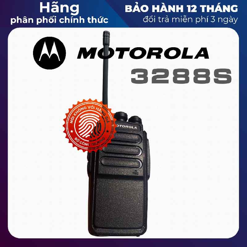 Bộ đàm Motorola GP - 3288S - Siêu bền, Loa chống từ tính, Pin dung lượng lớn, cự ly liên lạc 1Km.