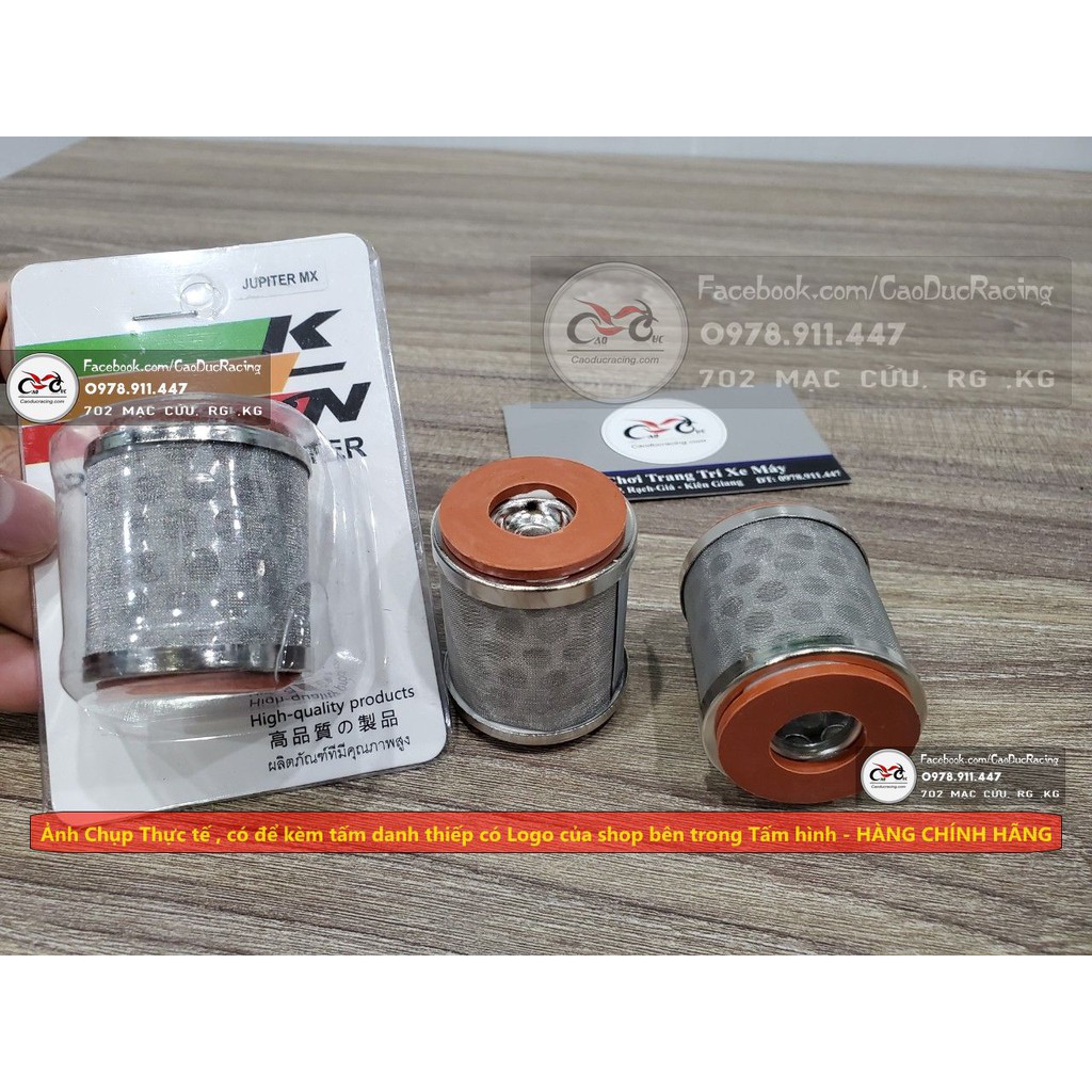 Lọc nhớt thép K&N yamaha sử dụng vĩnh viễn lược nhớt exciter lược nhớt KN