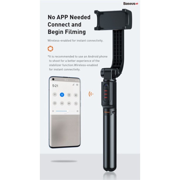 Gậy tự sướng tích hợp Gimbal chống rung thông minh Baseus | BigBuy360 - bigbuy360.vn