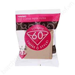 Mua Giấy lọc cà phê bột màu nâu Hario VCF-01-110M (Papper Filter Brown for 1 Dripper 110 sheets  VCF-01-110M)