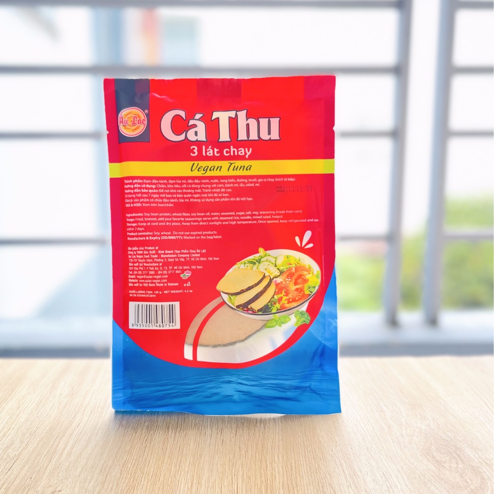 Cá Thu 3 Lát Chay 120g - Thực Phẩm Chay Âu Lạc, Đồ Chay