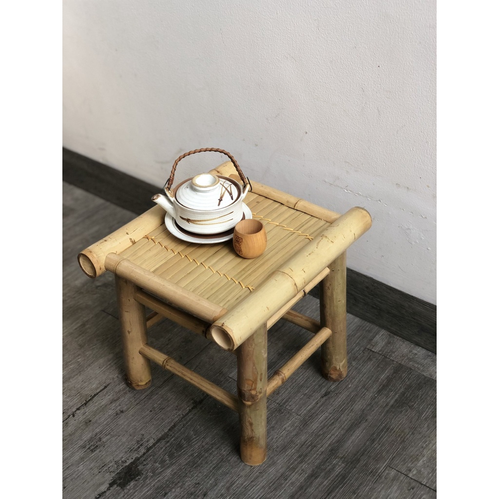 Đôn tre tự nhiên KT 30 x 30cm-Chống ẩm mốc-phù hợp quán cafe, ban công...