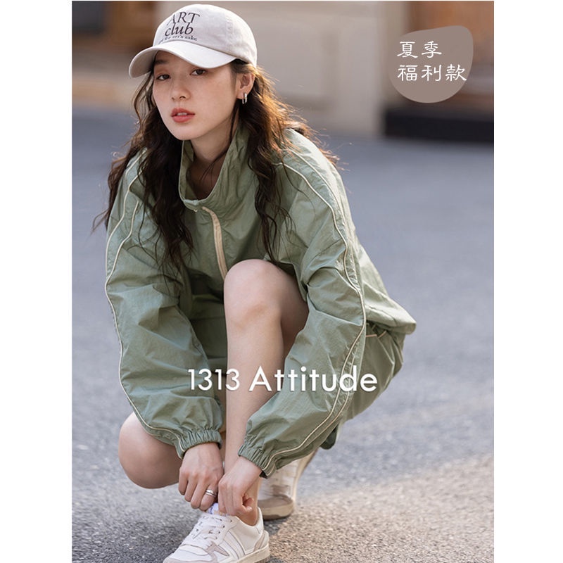 Set Đồ Thể Thao Gồm Áo Khoác Polo Chống Nắng + Quần Short Thời Trang Xuân Hè 2022 Cho Nữ
