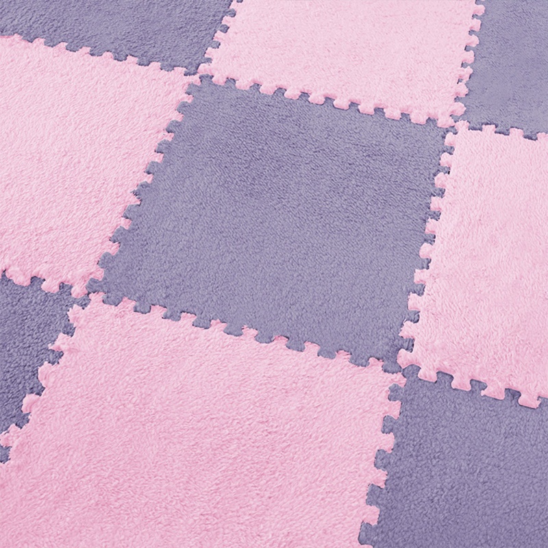 Thảm lông lót sàn hình vuông kích thước 30x30cm tùy chọn màu sắc