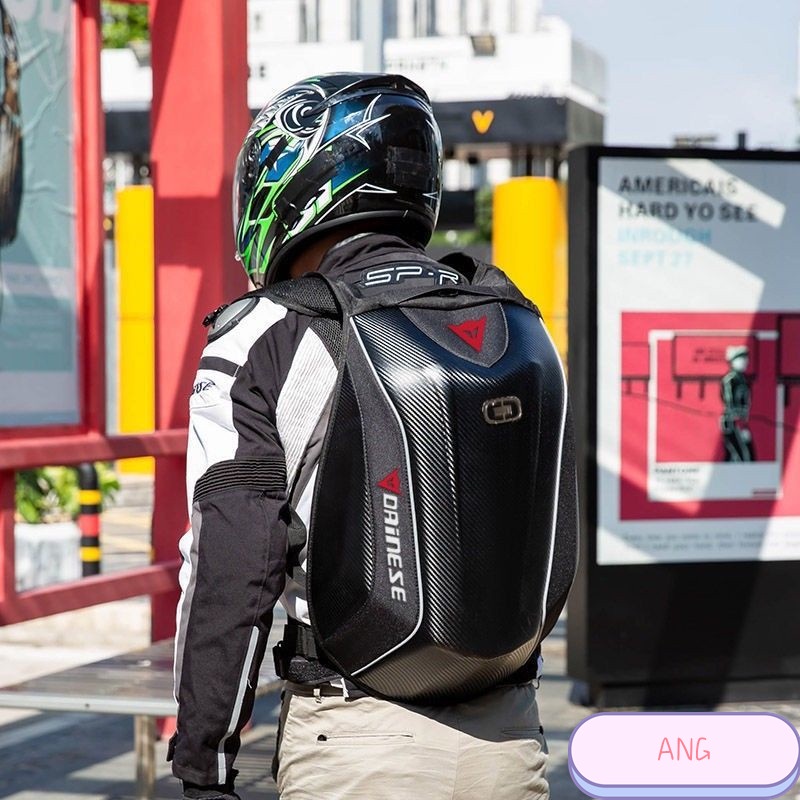 Ba Lô Đeo Vai Vỏ Cứng Chống Thấm Nước Chuyên Dùng Khi Lái Xe Mô Tô