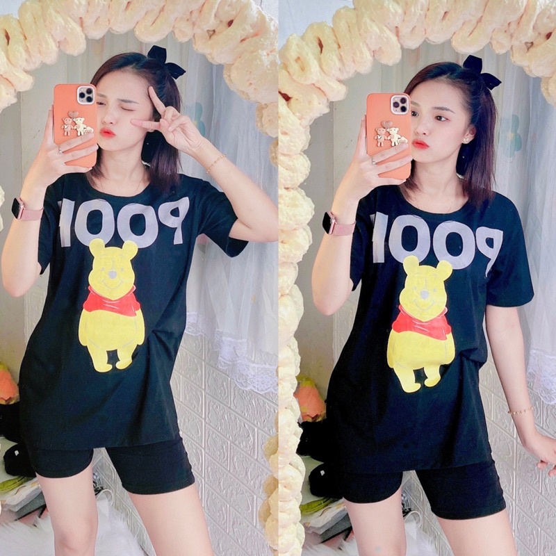 [Bigsize 85kg] Đồ bộ đùi bộ đồ thun cottonQuần áo bigsize 85kg