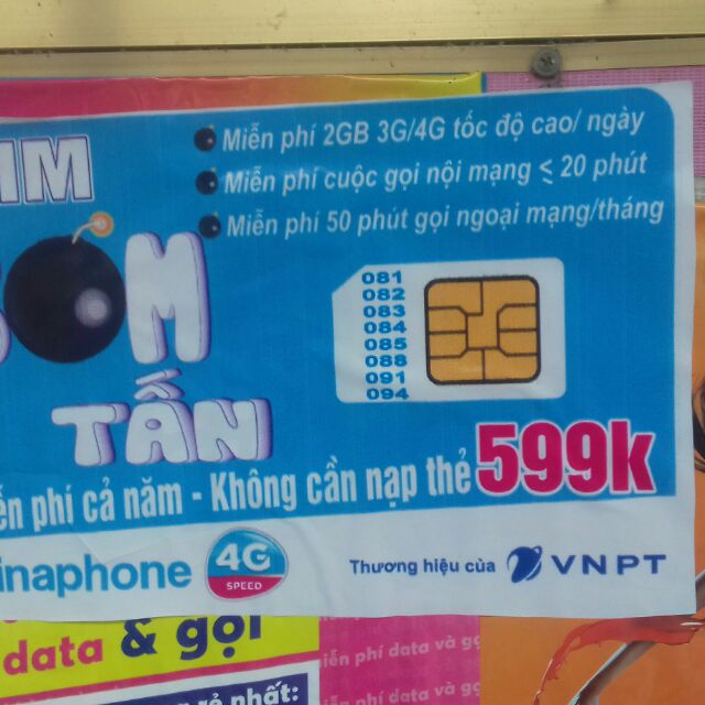 Nơi Bán Sim Vào Mạng 1 Năm Của Gói Vd89 Gọi Nội Mạng Miễn Phí 50