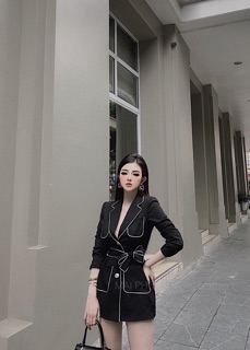 ĐẦM VEST VIỀN CỘT EO