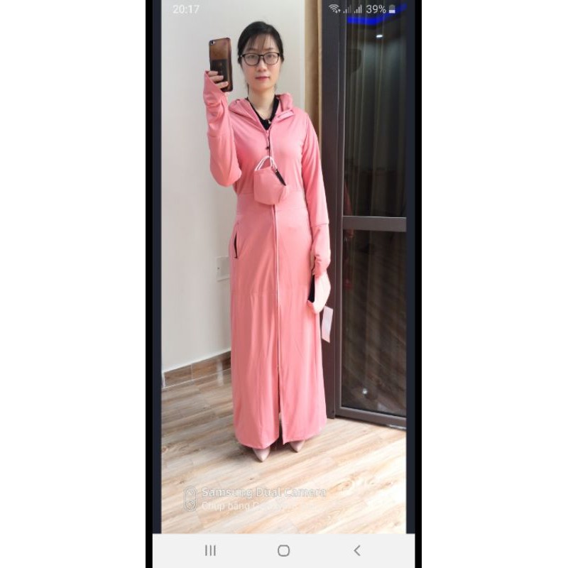 áo choàng dài Chống Nắng toàn thân 2 lớp vải Nano nhật thông hơi thoáng khí chống tia UV cao cấp | BigBuy360 - bigbuy360.vn