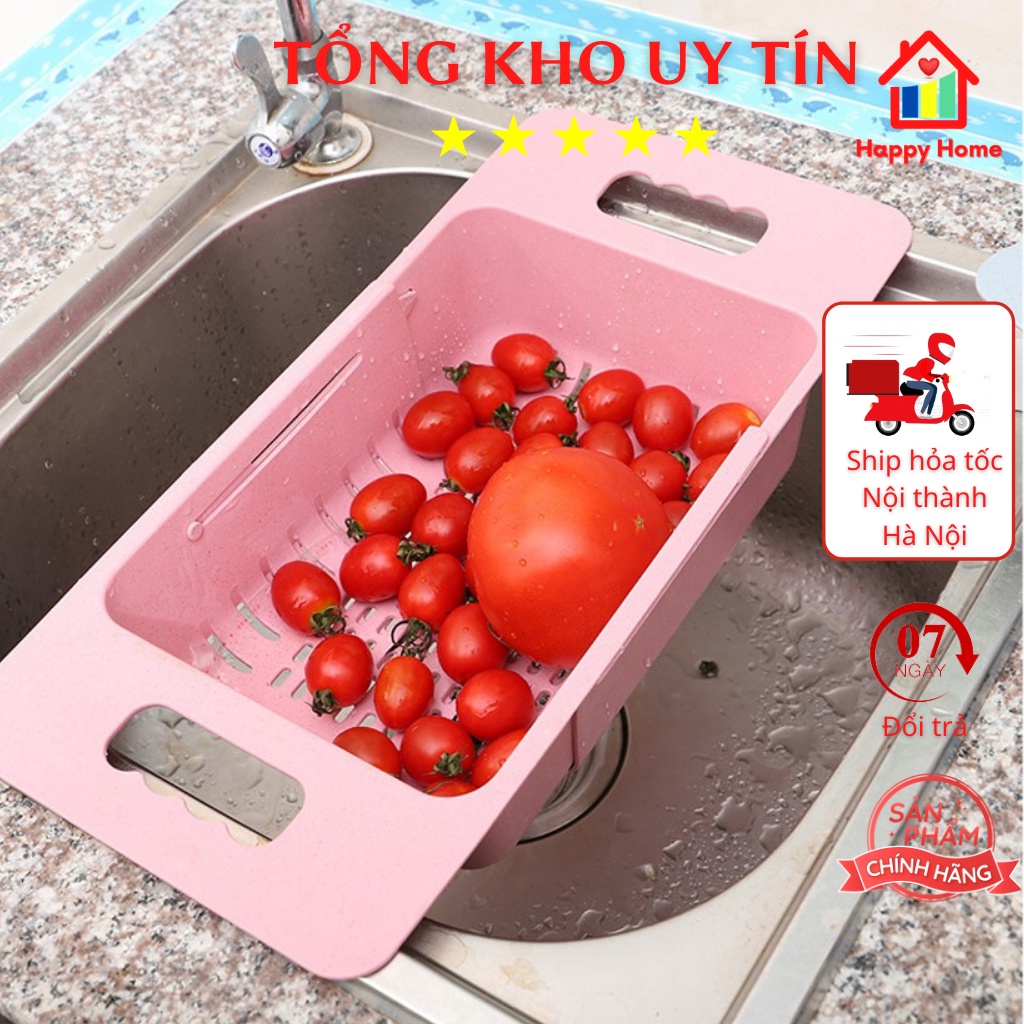 Khay nhựa gác bồn rửa chén bát điều chỉnh kích thước Việt Nhật Happy Home