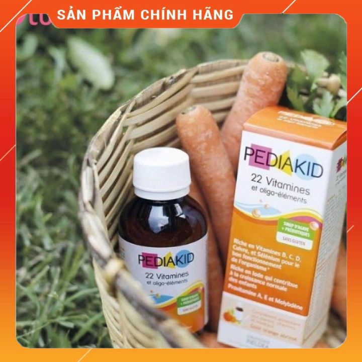 Pediakid 22 Vitamins &amp; Minerals, Pháp (125ml) bổ sung 22 vitamin và khoáng chất cho trẻ từ 6 tháng tuổi