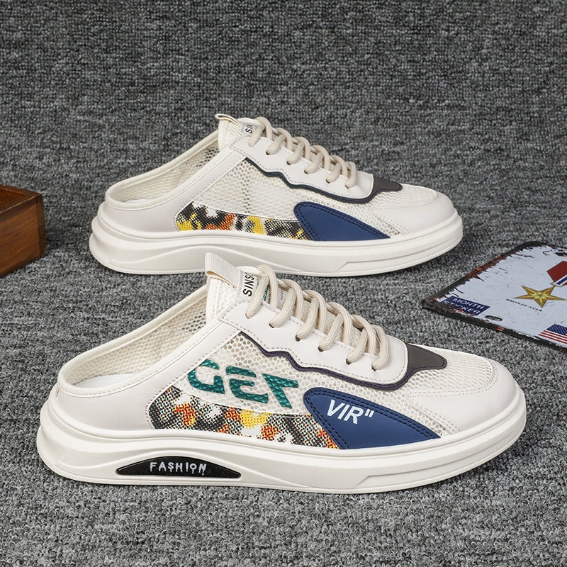 Giày oxford Mùa Hè Mới Hở Gót Không Có Gót Cho Nam