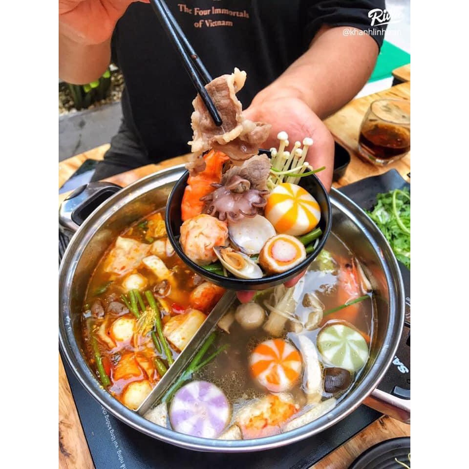 SÉT LẨU TÔM BÒ GÀ