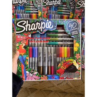 Set khổng lồ 40 bút Sharpie màu chính hãng USA