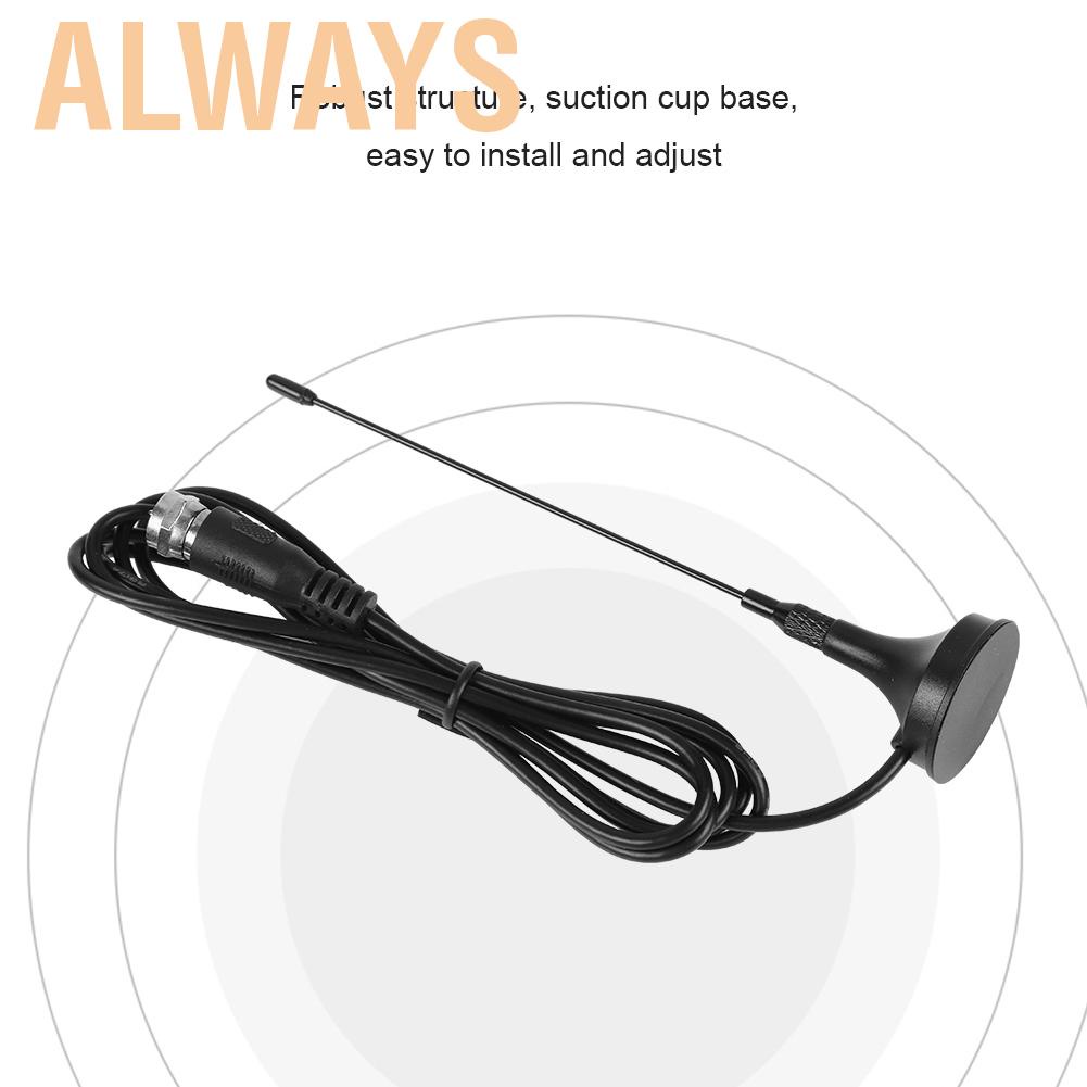 Anten kỹ thuật số DVB-T HDTV băng tần 70MHz kích thước 15.5x3cm nặng 31g có dây dài 149cm