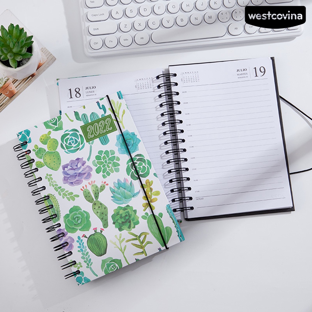 [Hot]✍Sổ Tay A5 Bìa Dày In Họa Tiết Cây Lá Agenda Hiệu Quả