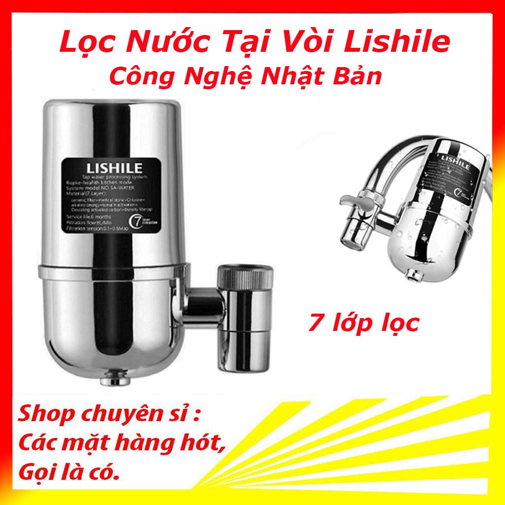 Máy Lọc Nước, Bộ Lọc Nước Tại Vòi 7 Lớp Lọc Lishile Cao cấp Đầu Lọc Nước Siêu Sạch Lishile Chính Hãng Dễ Lắp