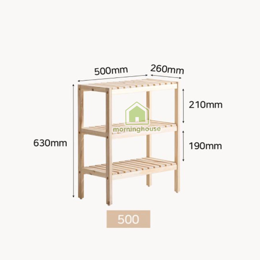 [Mã LIFEBKM1 giảm 10% tối đa 1 triệu đơn từ 500k] Kệ Giày Dép Gỗ Morning House- Dài 50cm x Cao 63cm - 3T500