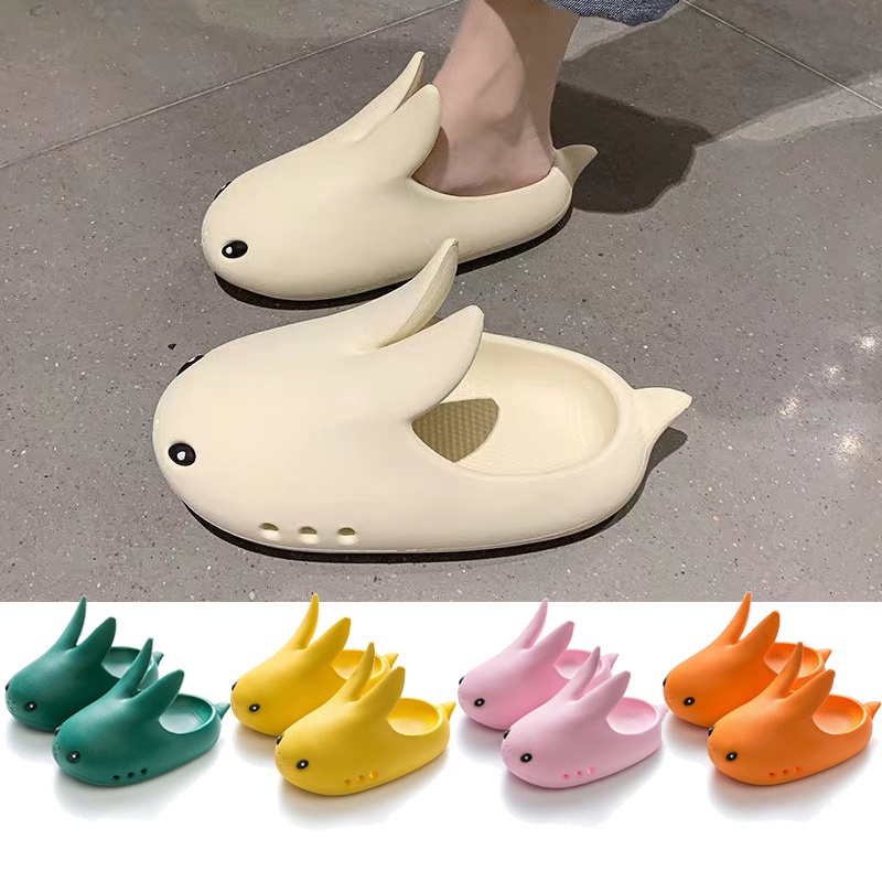 SANITKUN Dép nhựa Eva chống trượt in hình thỏ dễ thương thời trang mùa hè cho mẹ và bé
