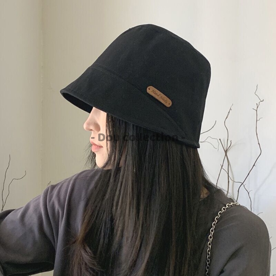 [Nowship2h] Mũ bucket (Mũ xô) Unisex Retro Trơn Phong Cách Nhật Bản - Chất Liệu Cotton - Handmade - Mã NV045