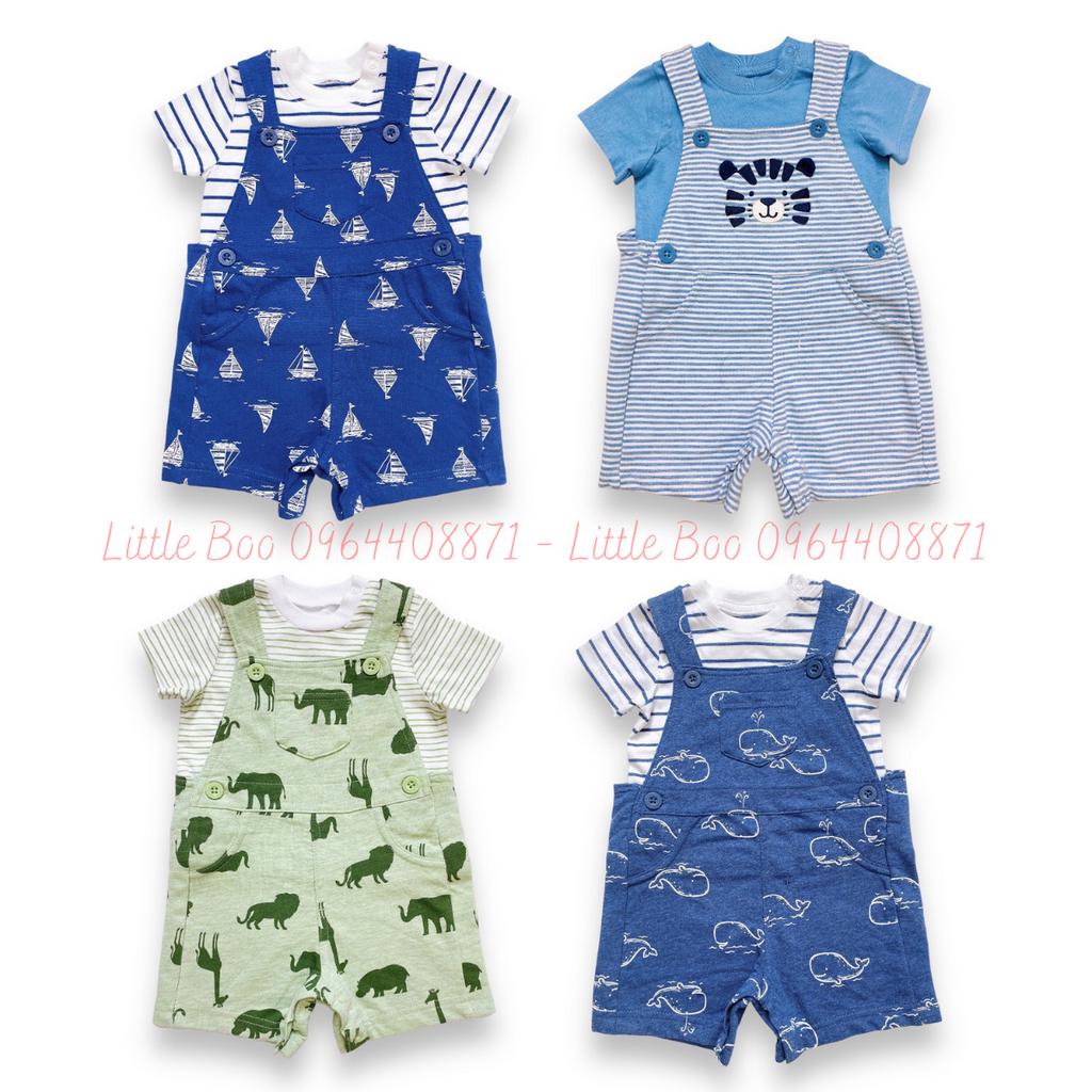 Set yếm đùi Little Me cho bé trai dễ thương 3-24M
