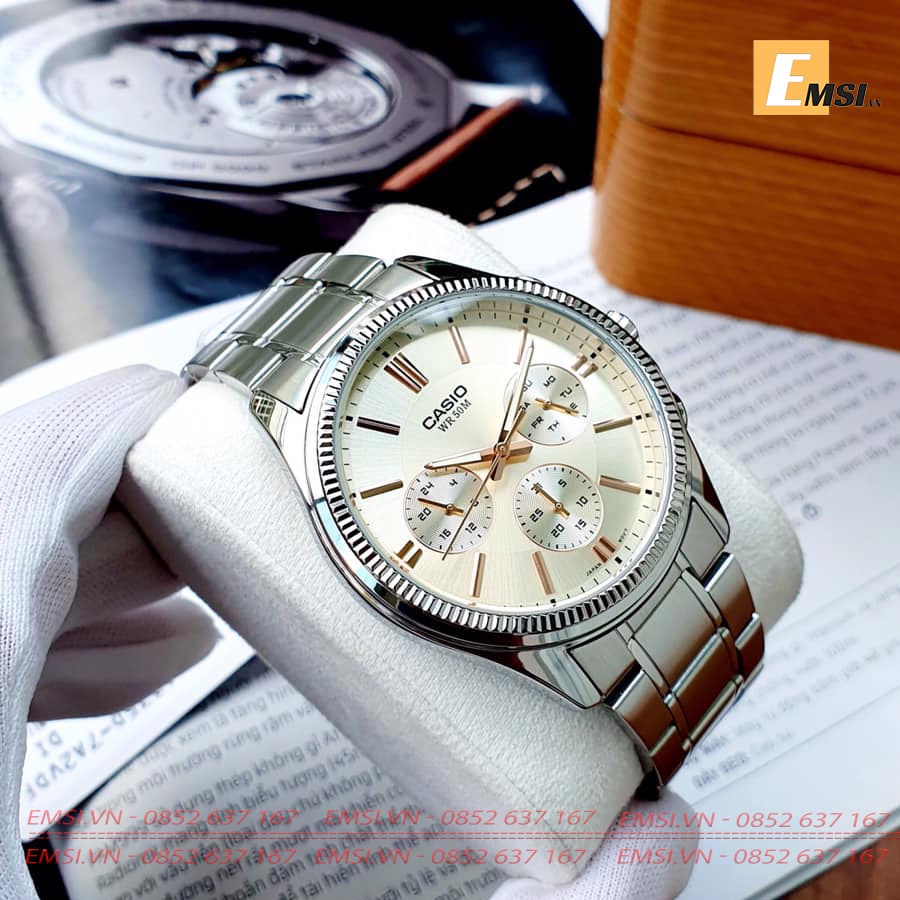 Casio MTP-1375D-7A2 - Đồng Hồ Nam - Pin / Quartz - Kính Khoáng - Size Mặt 42mm EMSI.VN