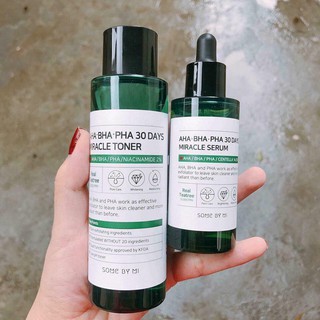COMBO Toner  AHA BHA PHA 30days và Serum  AHA BHA PHA 30days