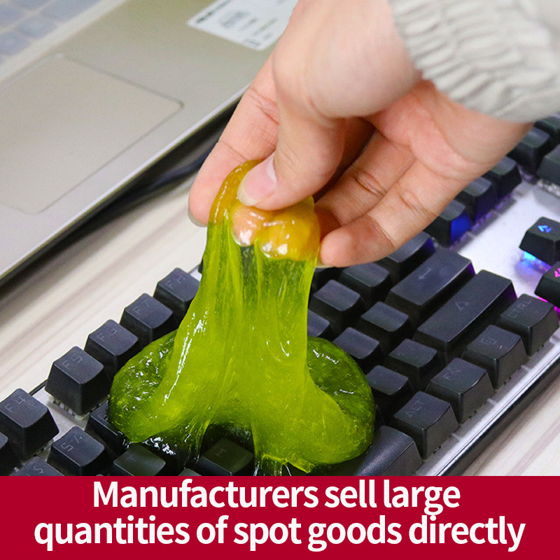 Gel silicon Gel làm sạch bụi bẩn ô tô bàn phím máy tính hộp miếng bùn dẻo đa năng