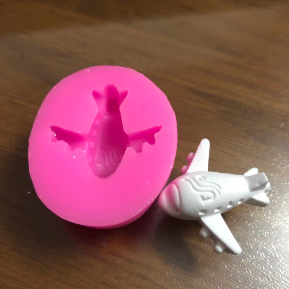 Khuôn Silicone Tạo Hình Máy Bay Mini Trang Trí Bánh