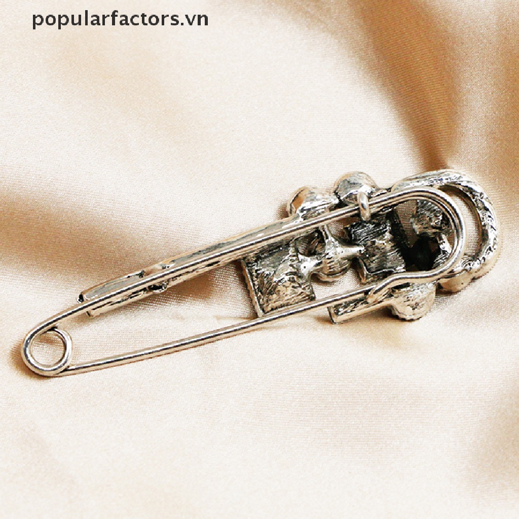 [Phổ Biến] Ghim Cài Áo Thiết Kế Lò Xo Lớn Cổ Điển An Toàn Cho Nữ [VN]