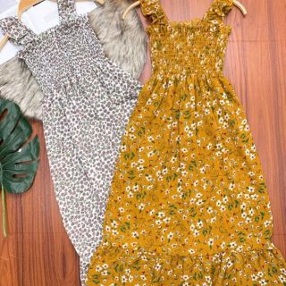 Đầm maxi voan