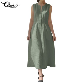 Đầm Maxi Celmia Không Tay Thời Trang Cho Nữ
