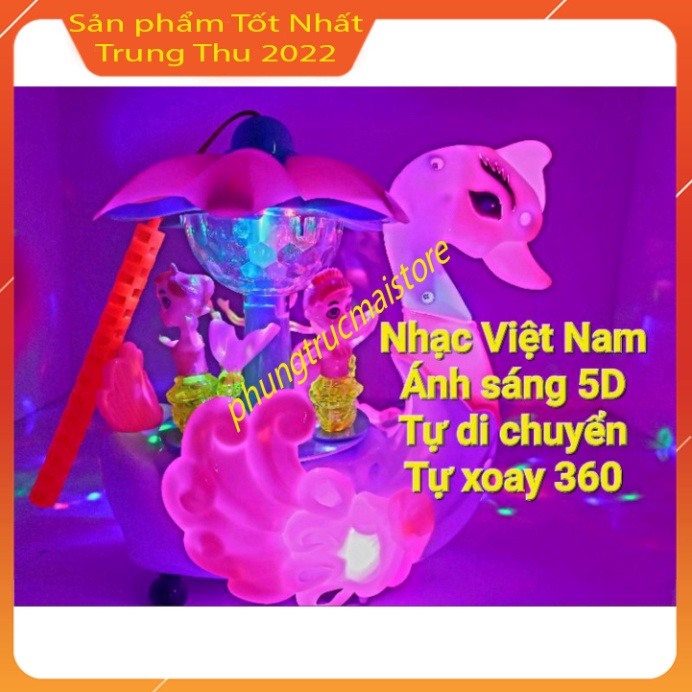 Đèn lồng trung thu cho bé thiên nga dạo phố cùng các nàng tiên cá đồ chơi trung thu phát sáng