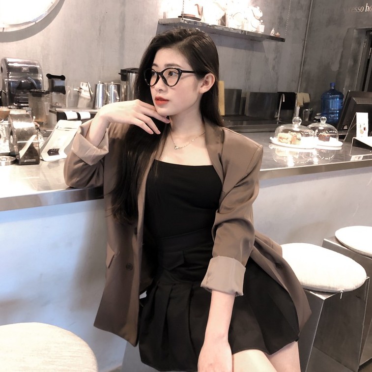 [Ảnh thật tự chụp]Set áo Blazer Dài Tay 2 Lớp Cầu Vai Cao Cấp Cho Nữ Thiết kế Inwear - 𝑴𝒐𝒏 𝑩𝒍𝒂𝒛𝒆𝒓 | BigBuy360 - bigbuy360.vn