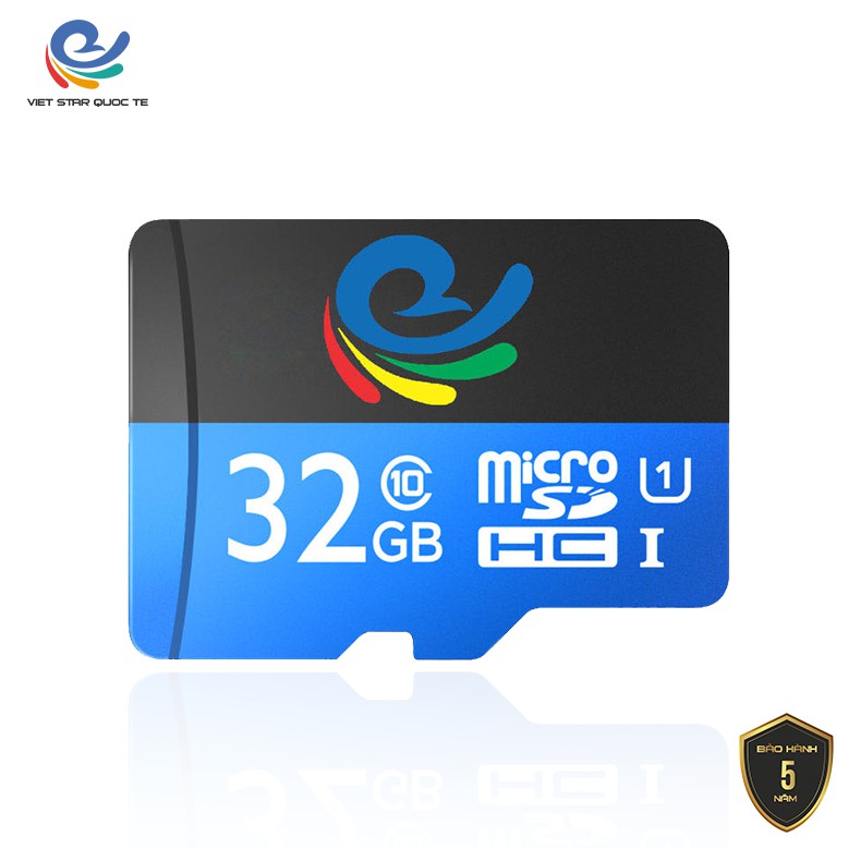 [Mã TTGIAM60K giảm đến 60K đơn 50K] Thẻ nhớ 32GB Thương Hiệu Việt Star Quốc Tế Class 10 Chuyên Dùng Cho Camera IP Wifi