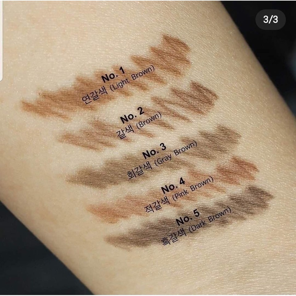 Chì Kẻ Mày Aritaum Matte Formula Eye Brow Pencil BROWN