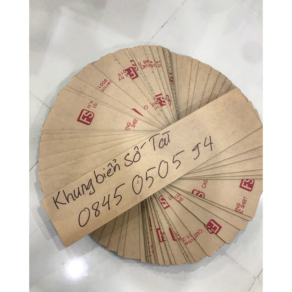 Kính Mica cho khung biển số Wurth châu âu 1.5mm