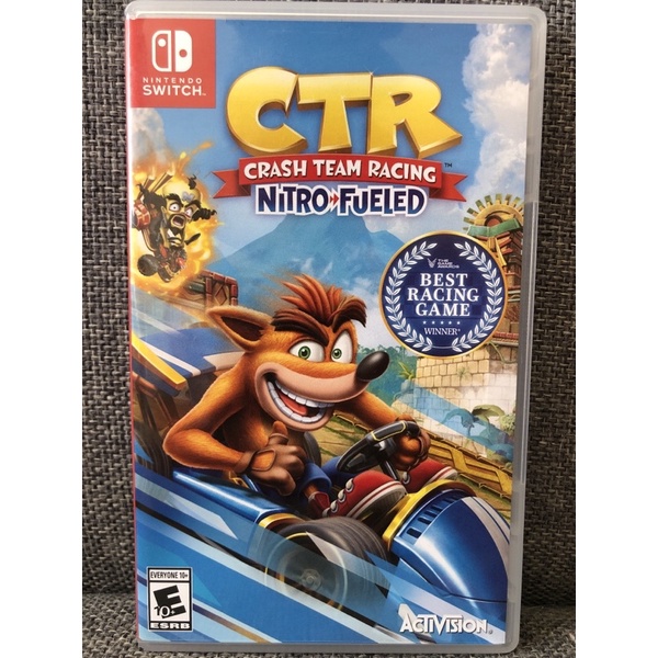 CTR Crash Team Racing Nitro trò chơi điện tử Nintendo Switch đua xe cáo 2nd đã sử dụng còn mới