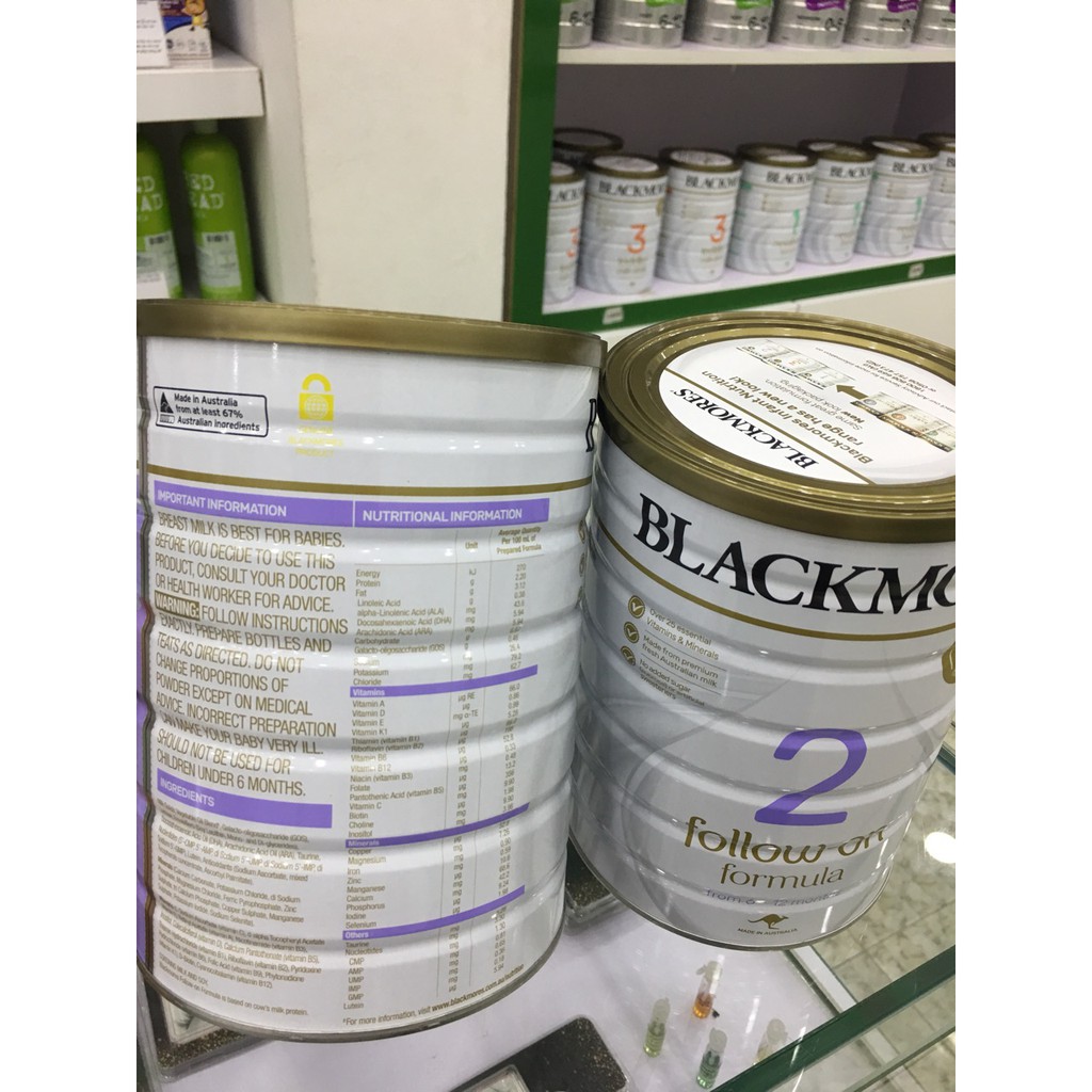 Sữa Blackmores Follow-on Formula 900g Úc số 2 (dành cho trẻ từ 6-12 tháng tuổi)