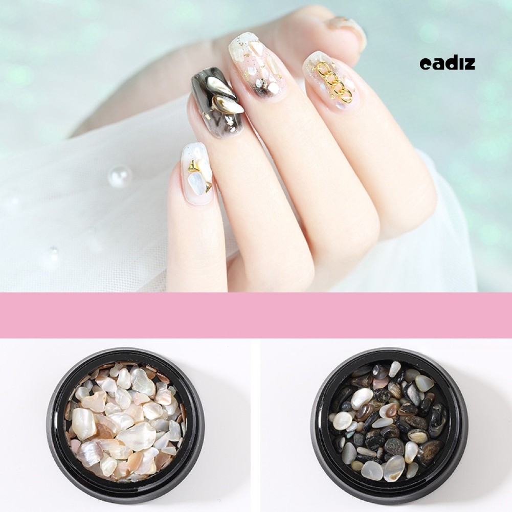 [Hàng mới về] Bộ 2 hộp đá gắn trang trí móng tay nghệ thuật hợp thời trang