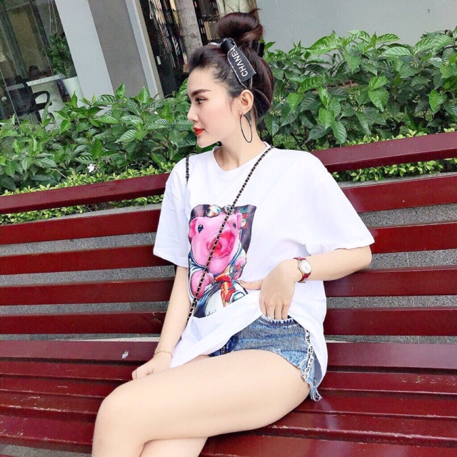 ÁO THUN FORM RỘNG HEO VESPA