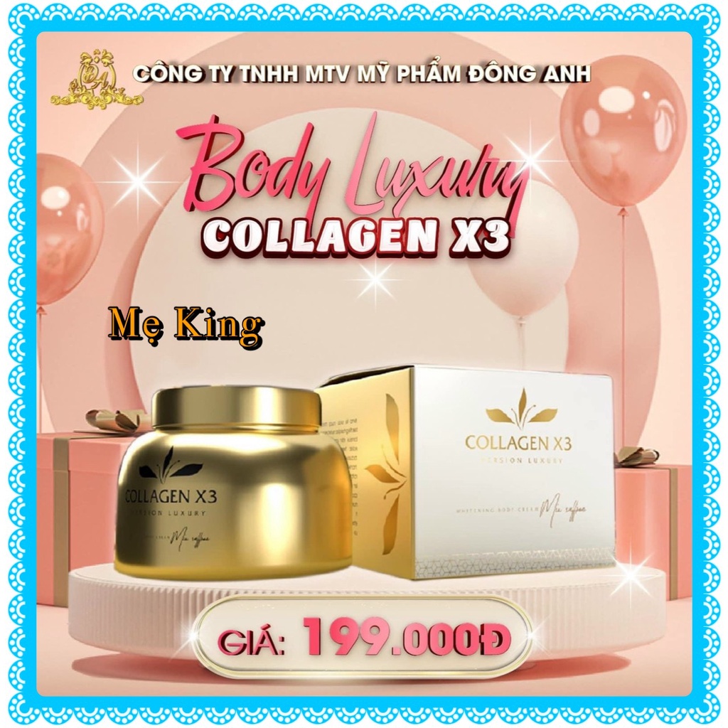 Kem Body Collagen X3 Luxury - Body Colagen X3 - Công ty Mỹ Phẩm Đông Anh