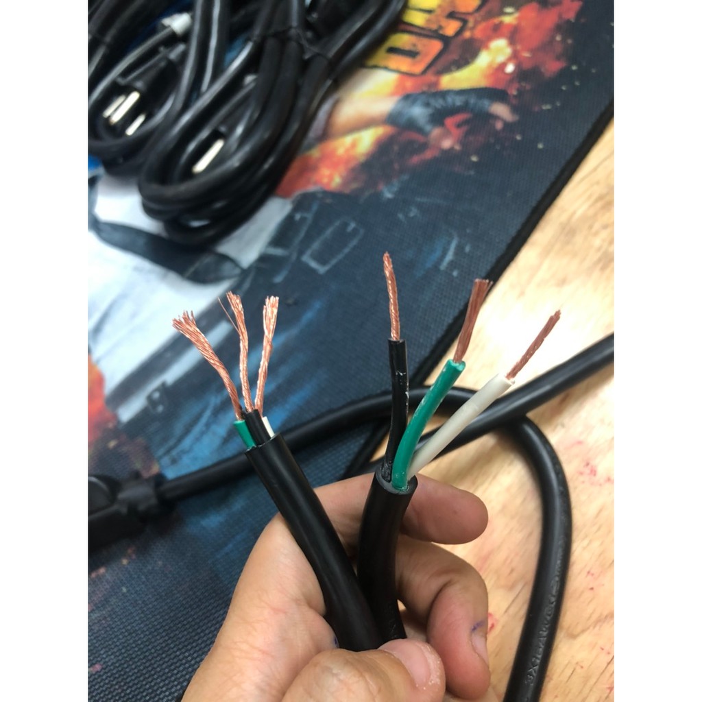 Dây nguồn máy tính 3 chấu , Chuẩn MỸ, NHẬT dài 1.8m zin theo máy HP- Chịu Tải 1600w, Lõi Đồng To