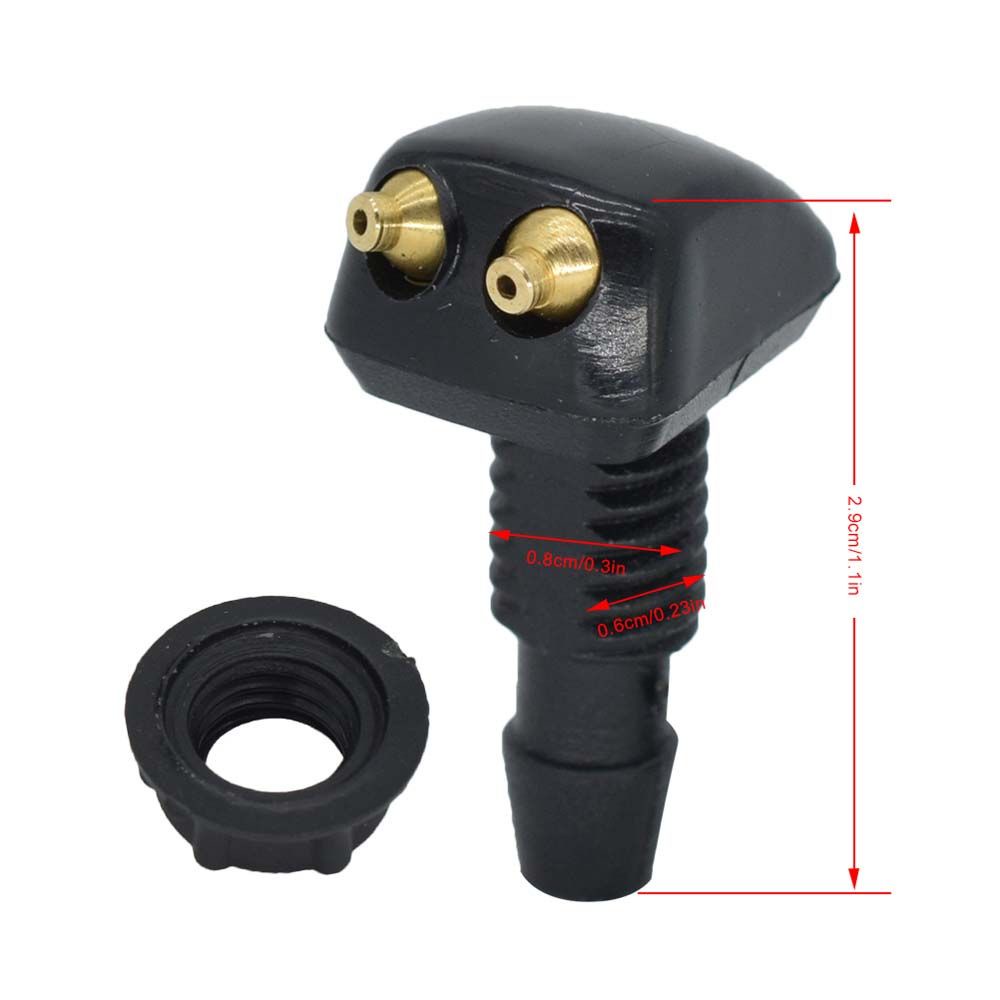 Aaron1 Bộ Vòi Phun Nước Rửa Kính Chắn Gió Xe Hơi Bằng Nhựa Nhiều Màu Tùy Chỉnh Tiện Dụng Diy