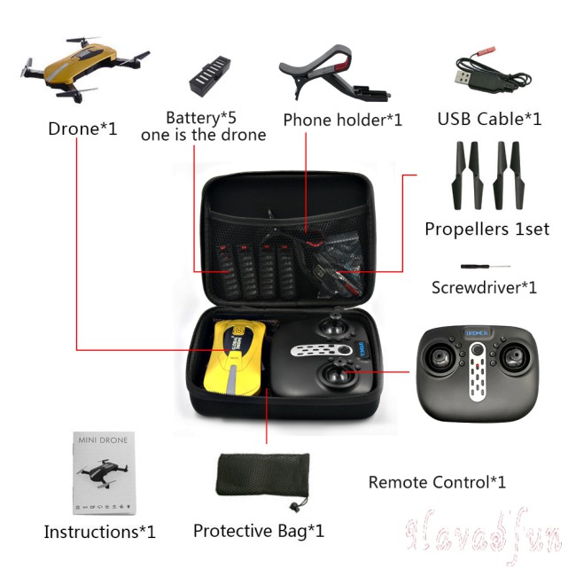 RC Túi Vỏ Cứng Bảo Vệ Cho Drone E58 / Jy018 / Jy019 / Gw58 / X6 / E010 / E010S / E013 / E50